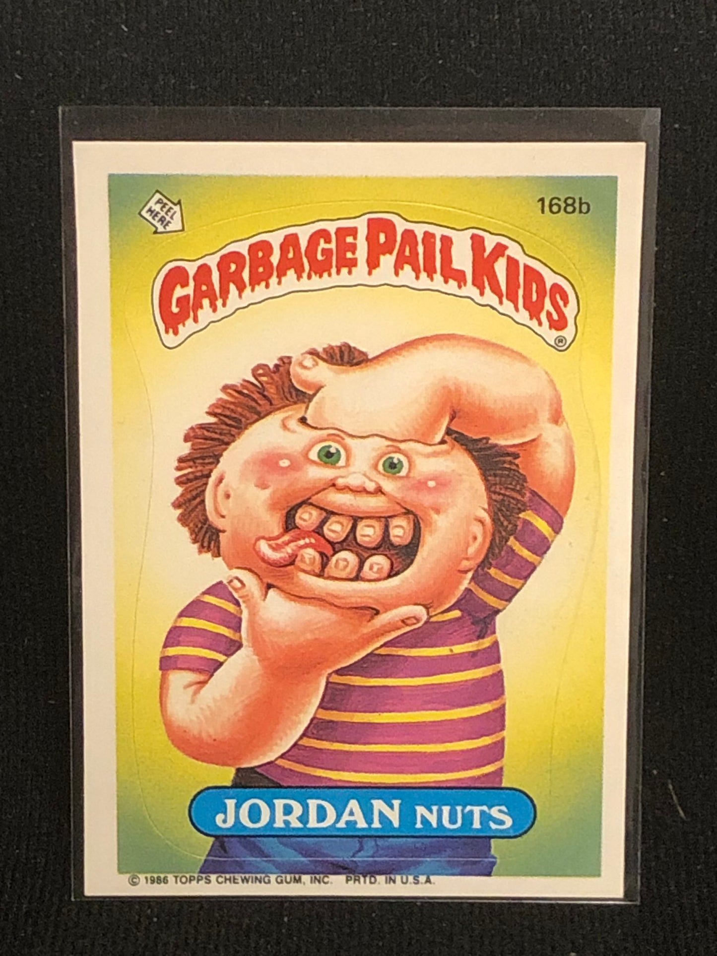 Garbage Pail Kids Original Series 5 (os5) 168b Jordan Nuts