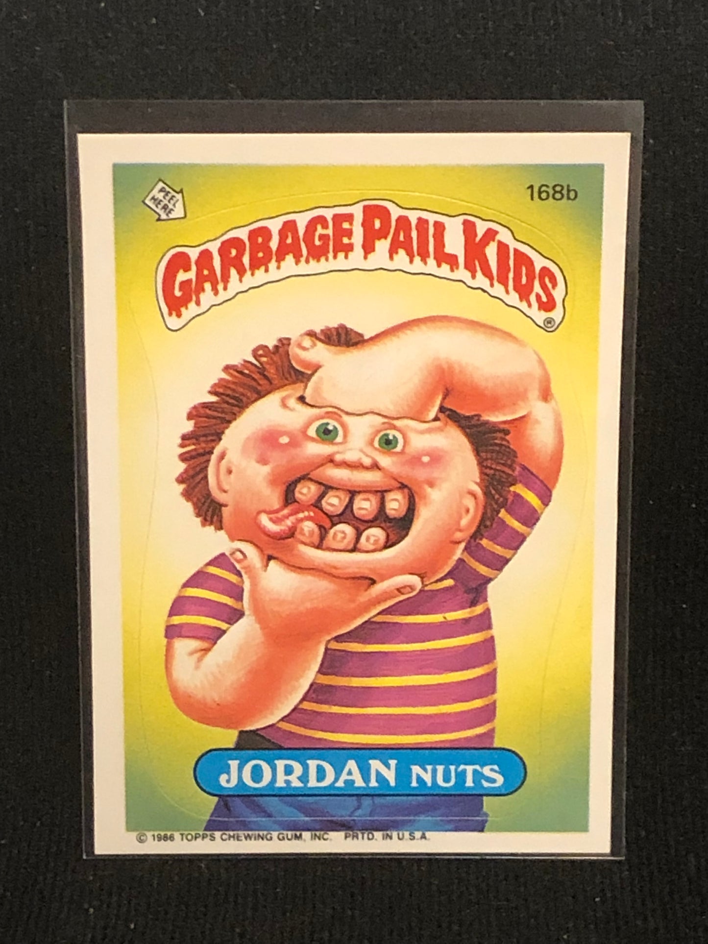 Garbage Pail Kids Original Series 5 (os5) 168b Jordan Nuts