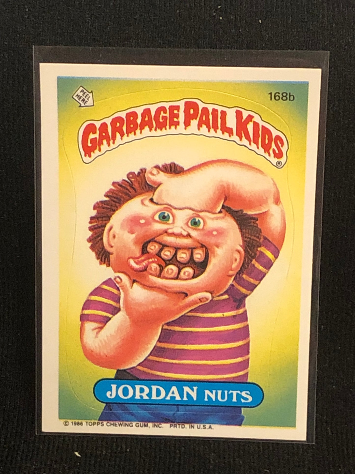 Garbage Pail Kids Original Series 5 (os5) 168b Jordan Nuts