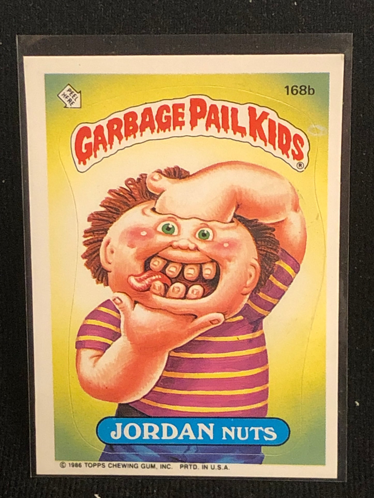 Garbage Pail Kids Original Series 5 (os5) 168b Jordan Nuts