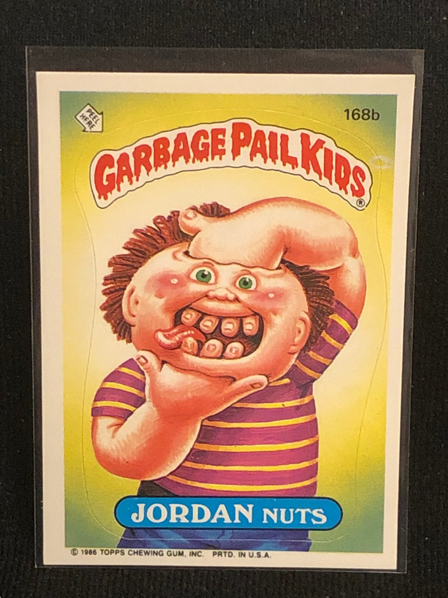 Garbage Pail Kids Original Series 5 (os5) 168b Jordan Nuts