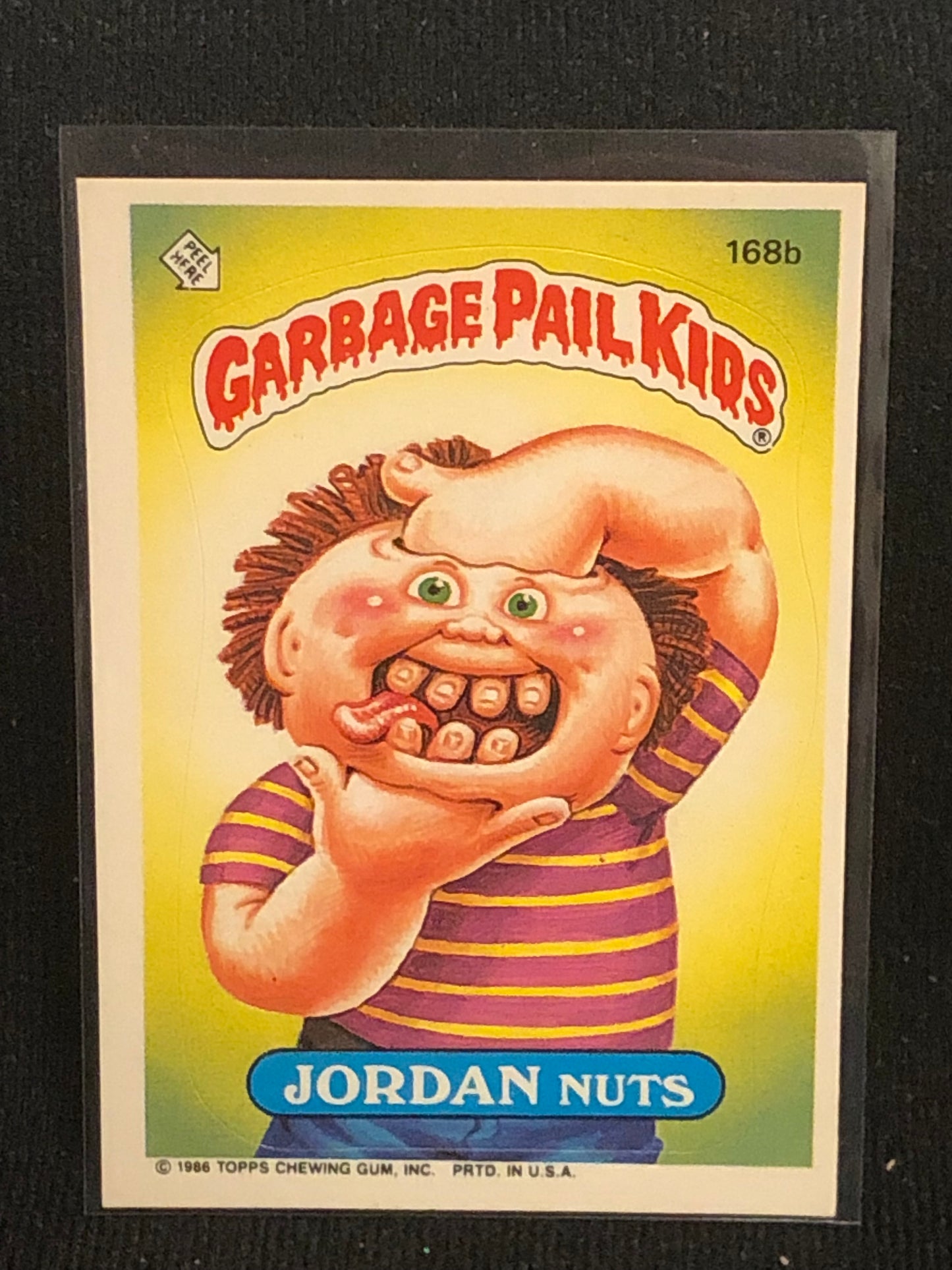 Garbage Pail Kids Original Series 5 (os5) 168b Jordan Nuts