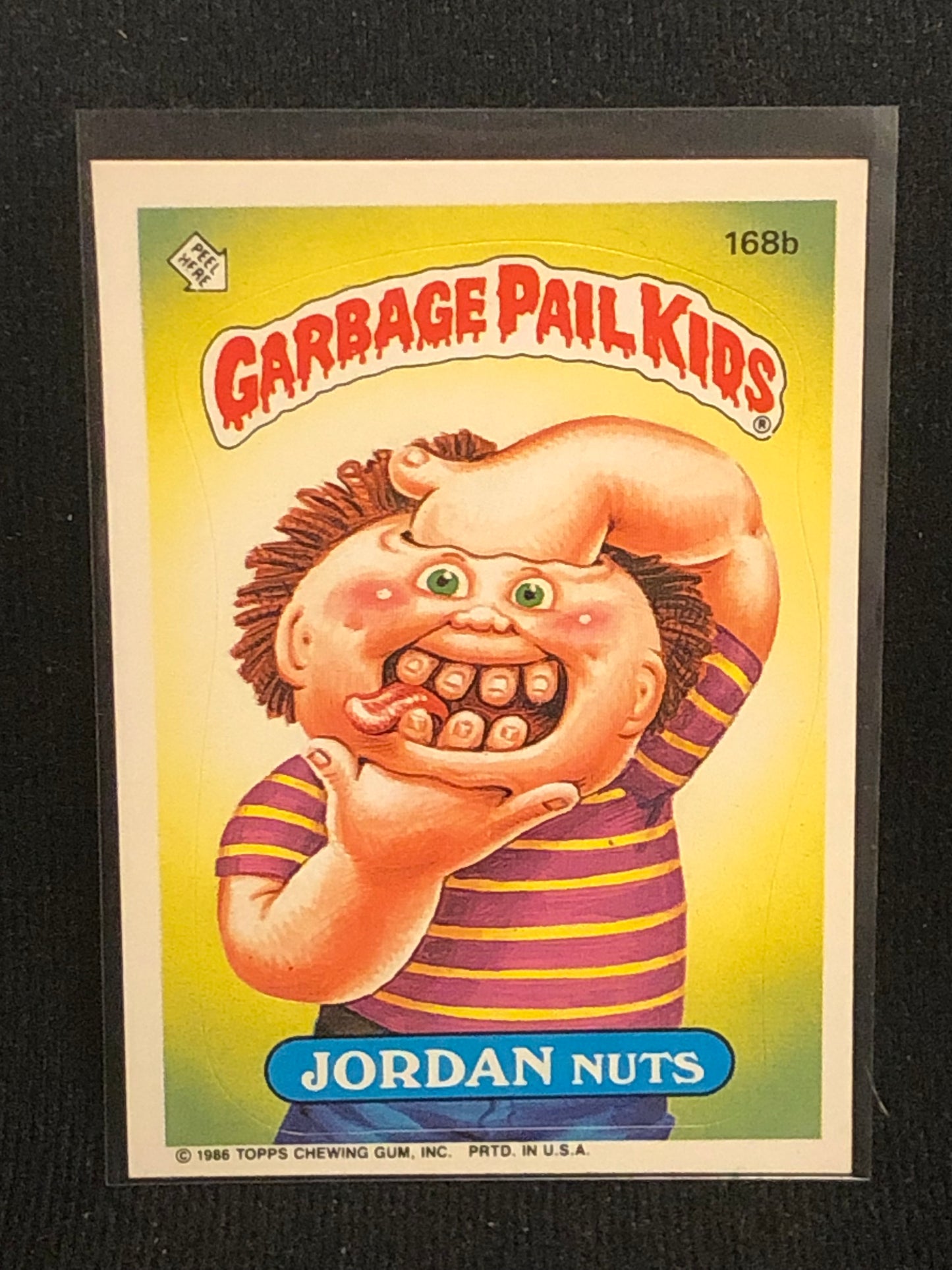 Garbage Pail Kids Original Series 5 (os5) 168b Jordan Nuts