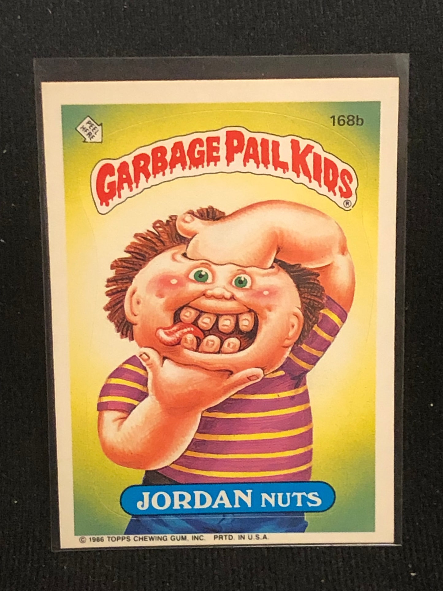 Garbage Pail Kids Original Series 5 (os5) 168b Jordan Nuts