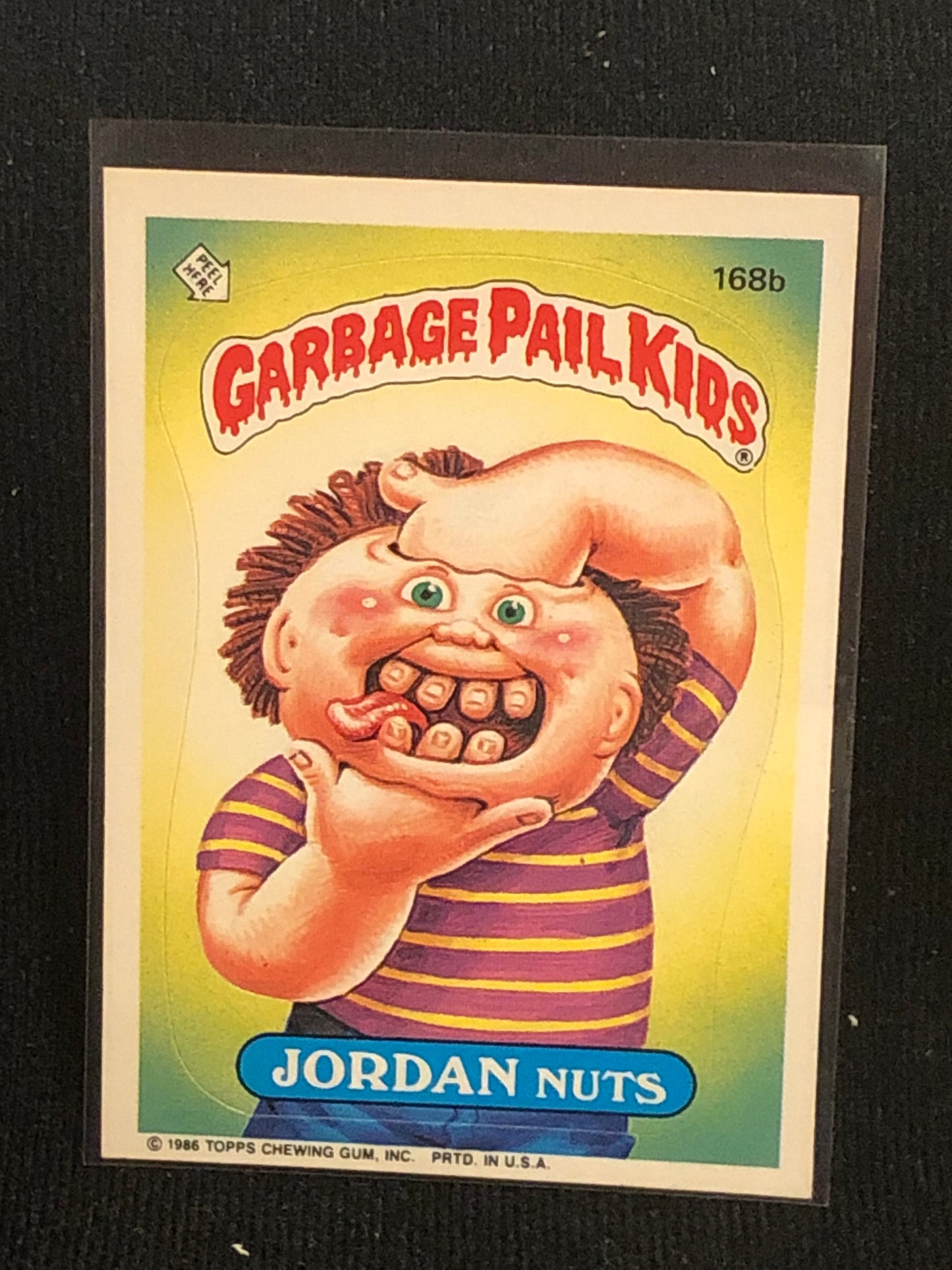 Garbage Pail Kids Original Series 5 (os5) 168b Jordan Nuts