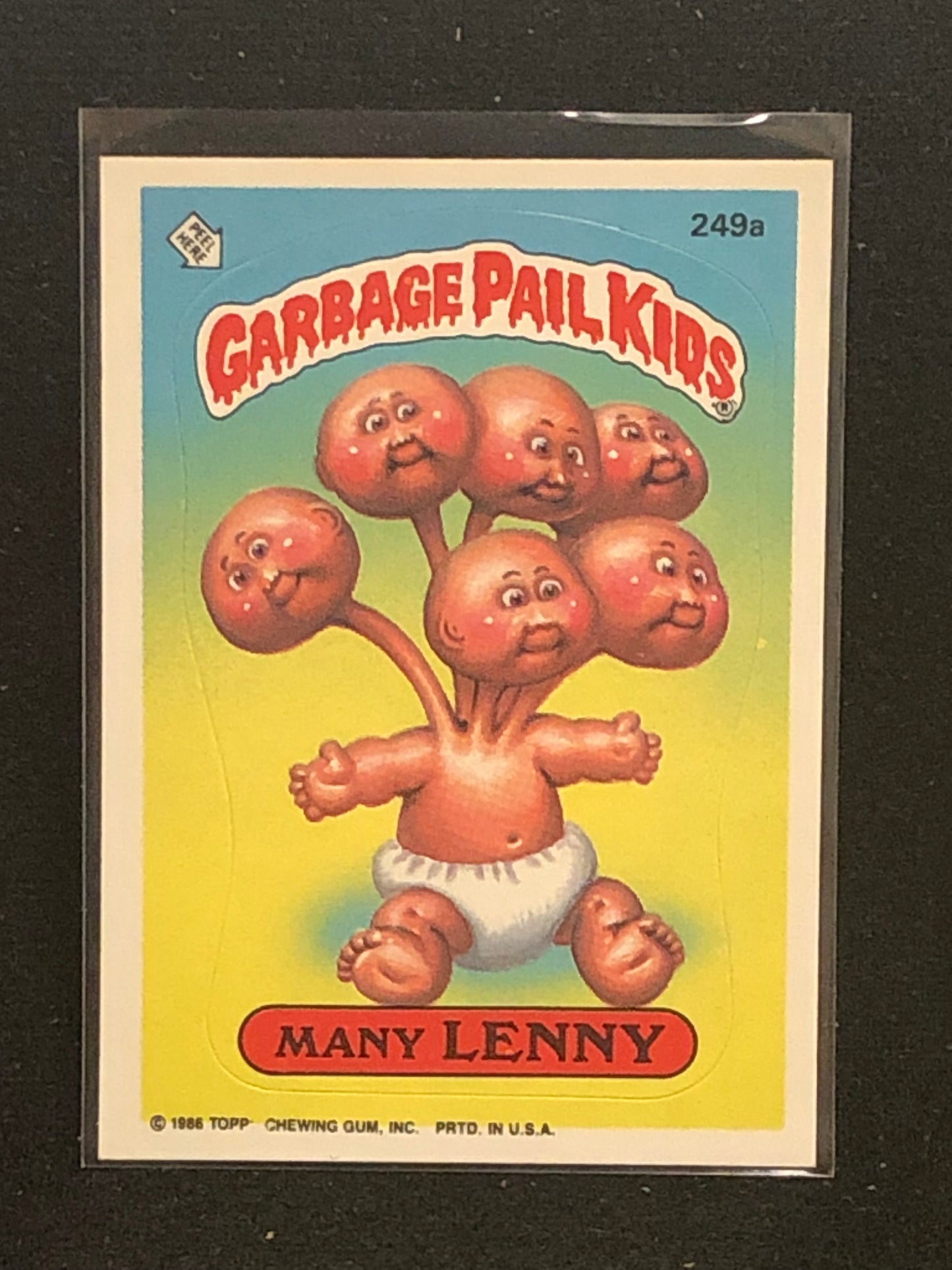 Garbage Pail Kids Original Series 6 (os6) 249a Many Lenny