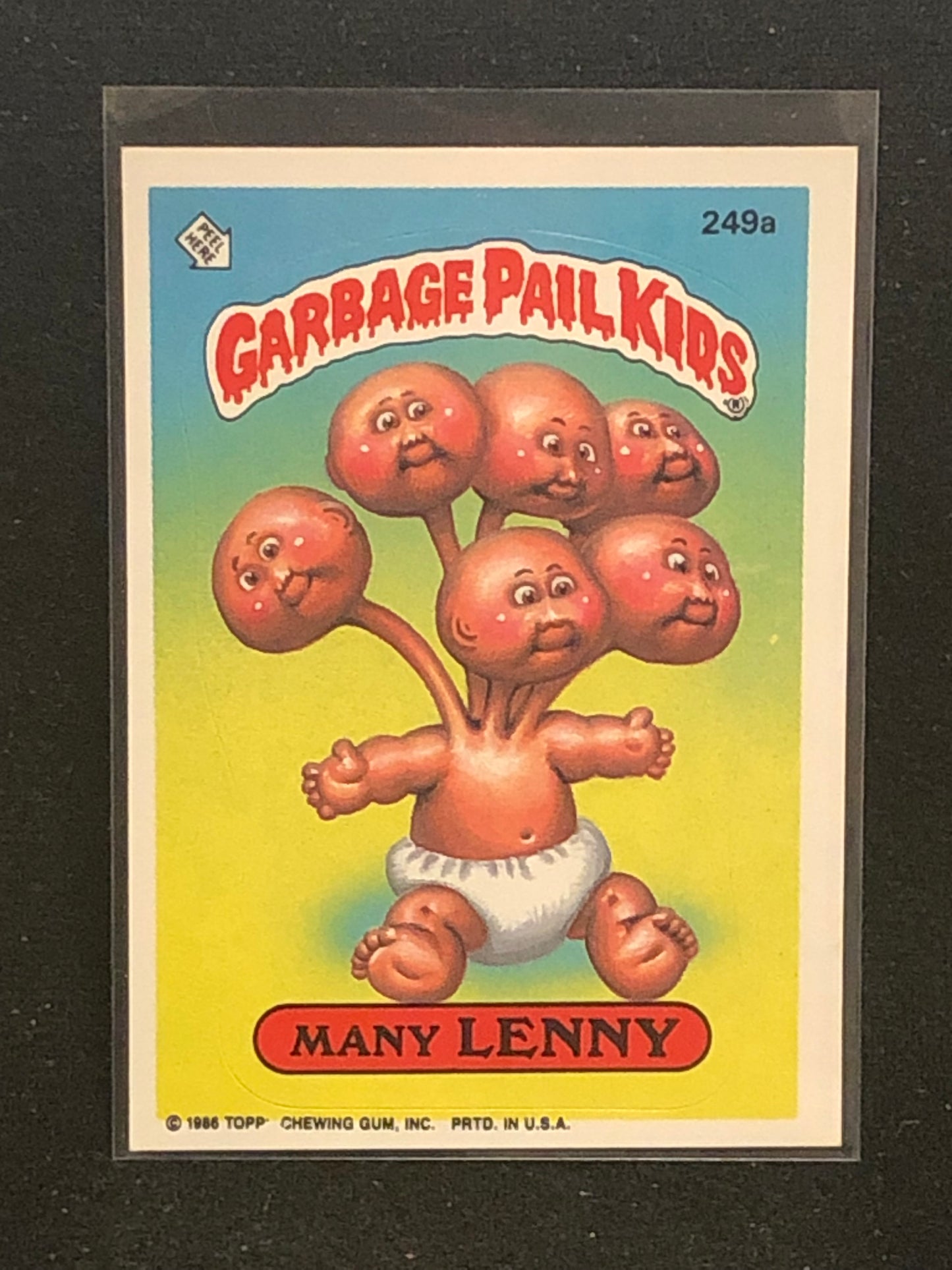 Garbage Pail Kids Original Series 6 (os6) 249a Many Lenny