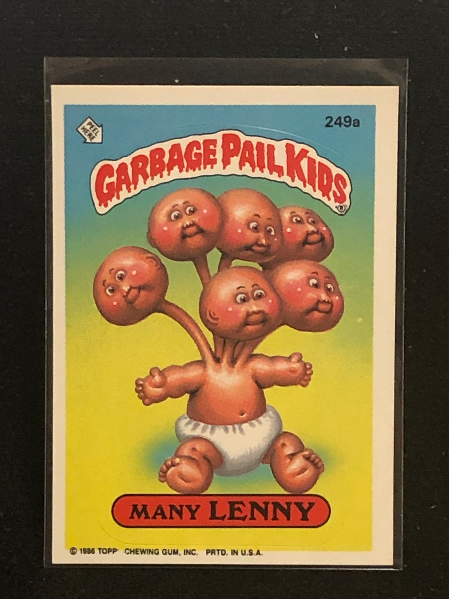 Garbage Pail Kids Original Series 6 (os6) 249a Many Lenny