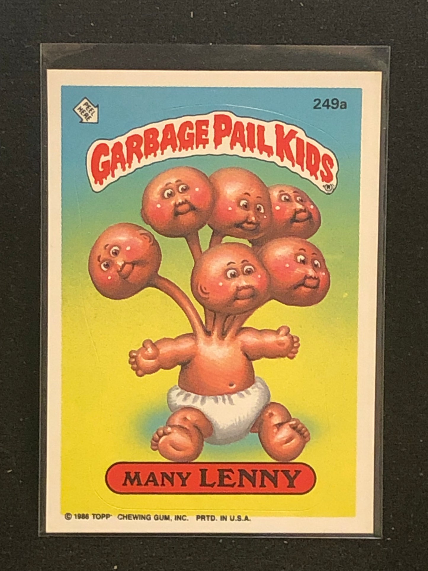 Garbage Pail Kids Original Series 6 (os6) 249a Many Lenny