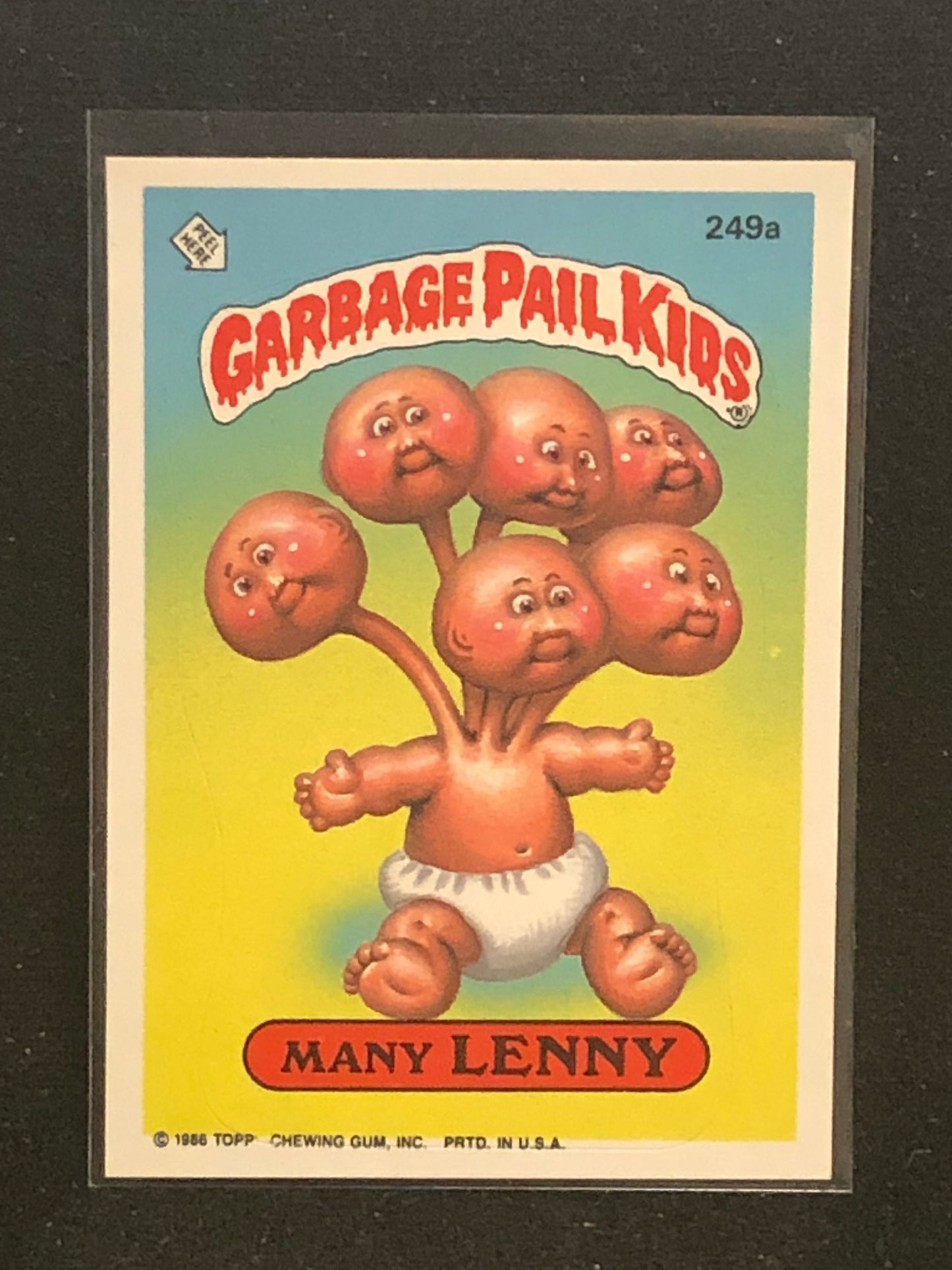 Garbage Pail Kids Original Series 6 (os6) 249a Many Lenny