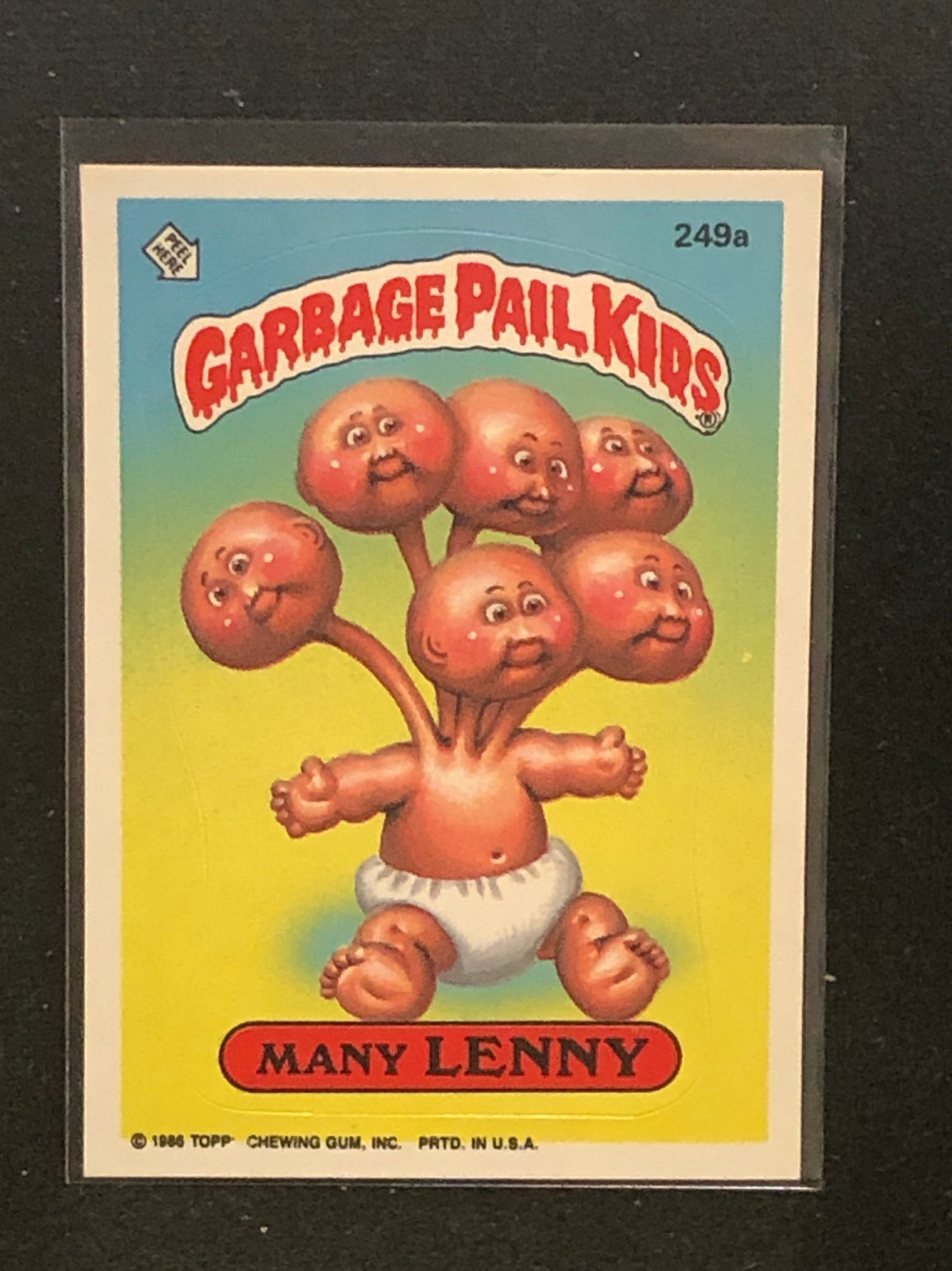 Garbage Pail Kids Original Series 6 (os6) 249a Many Lenny