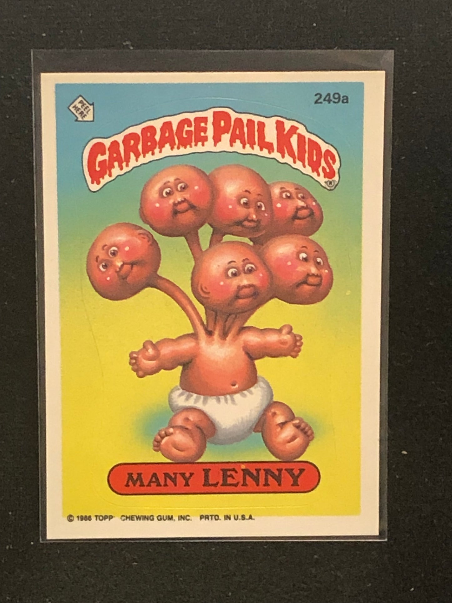 Garbage Pail Kids Original Series 6 (os6) 249a Many Lenny