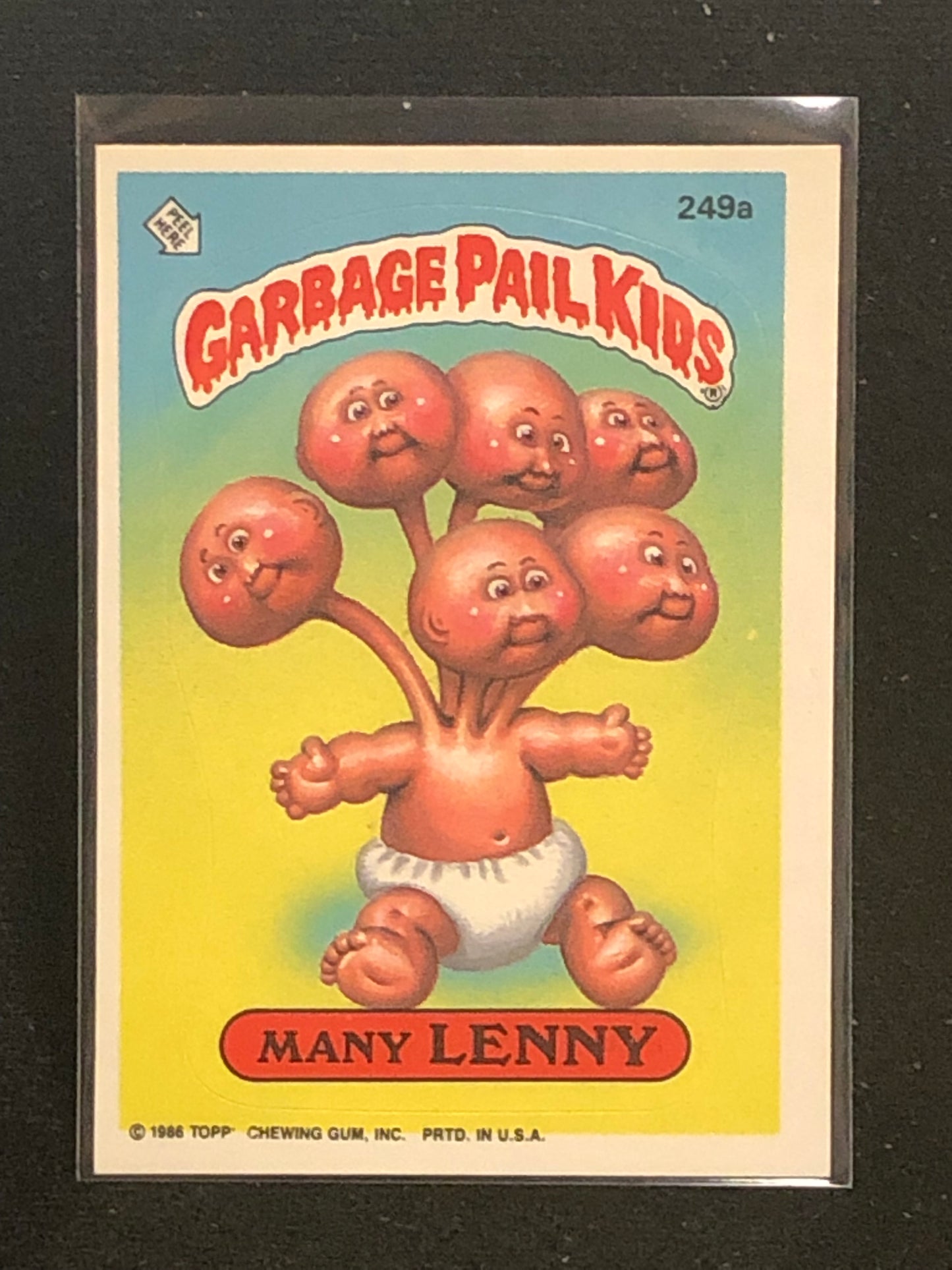 Garbage Pail Kids Original Series 6 (os6) 249a Many Lenny