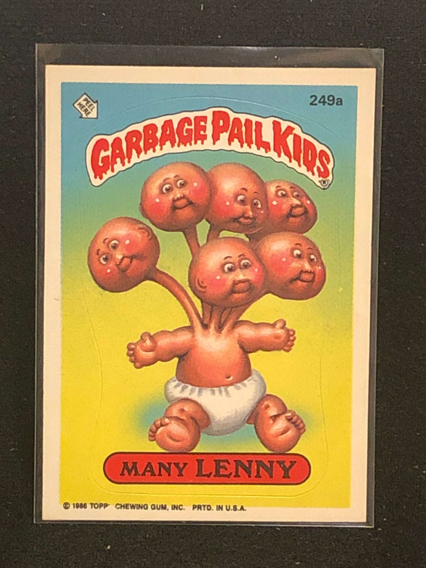 Garbage Pail Kids Original Series 6 (os6) 249a Many Lenny