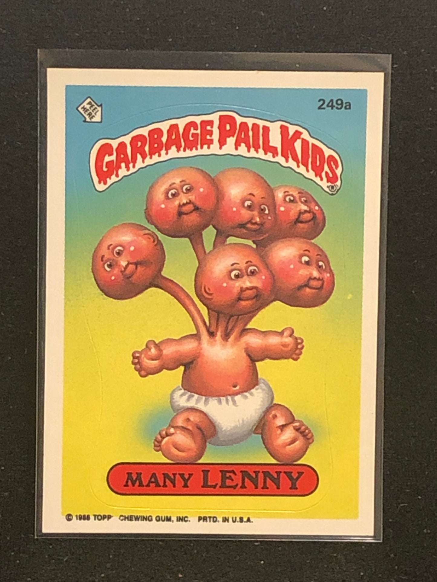 Garbage Pail Kids Original Series 6 (os6) 249a Many Lenny