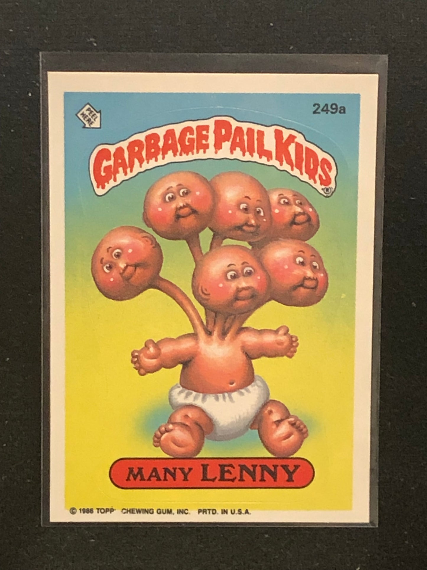 Garbage Pail Kids Original Series 6 (os6) 249a Many Lenny