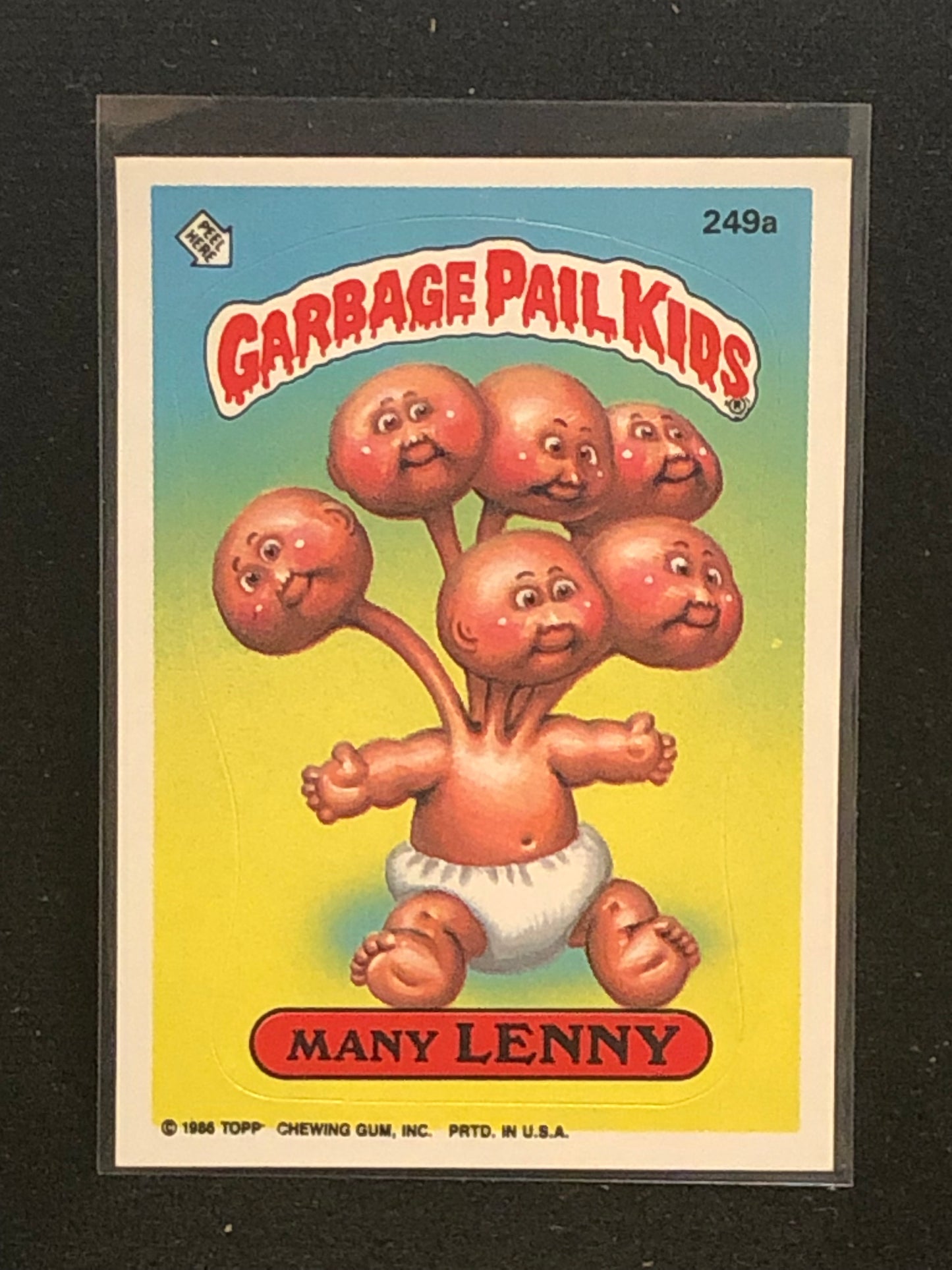 Garbage Pail Kids Original Series 6 (os6) 249a Many Lenny