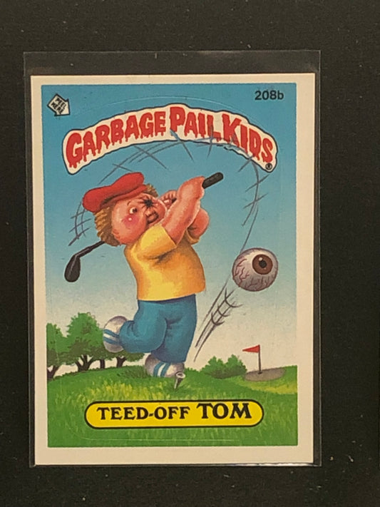 Garbage Pail Kids Original Series 6 (os6) 208b Teed Off Tom