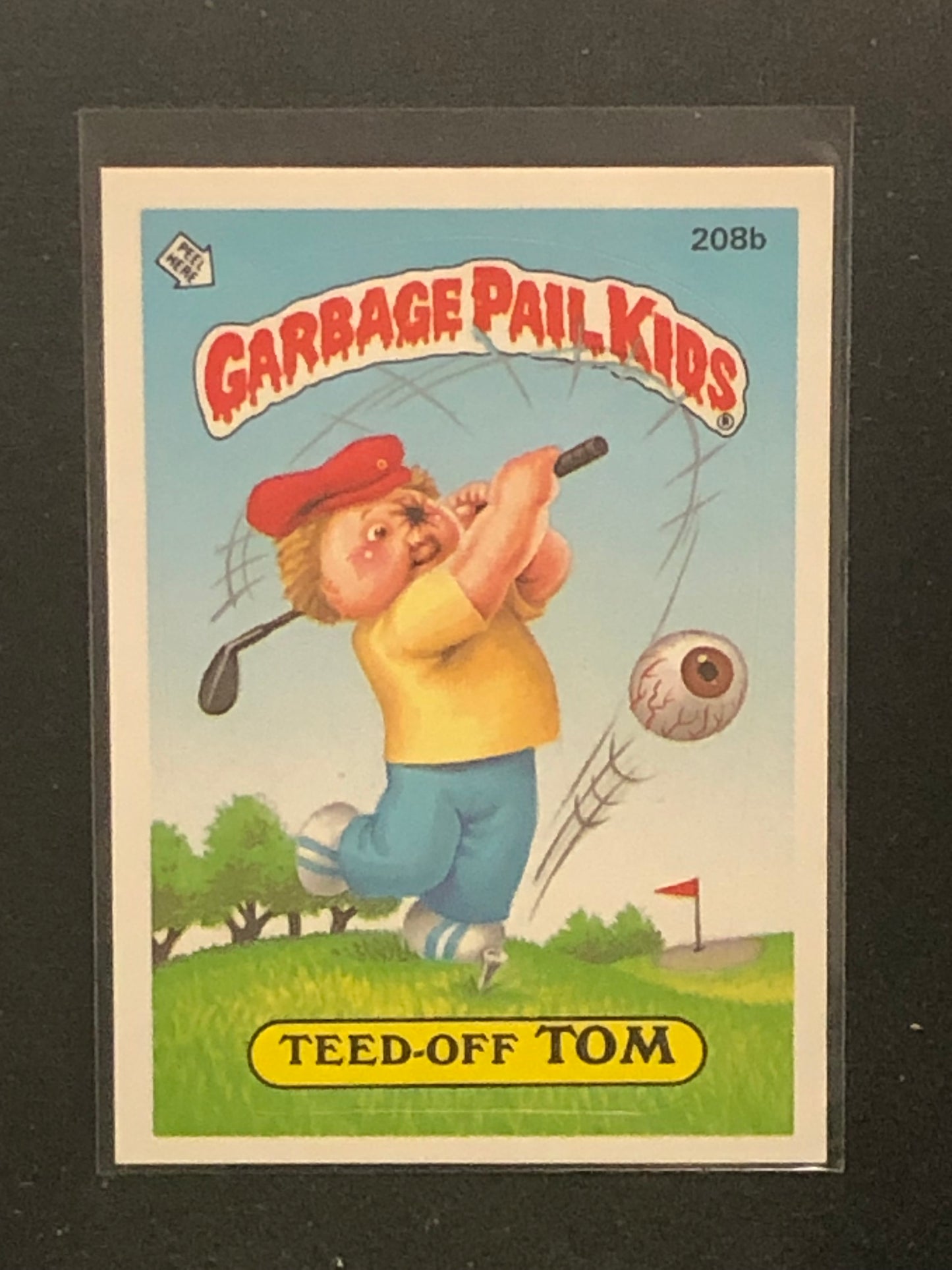 Garbage Pail Kids Original Series 6 (os6) 208b Teed Off Tom