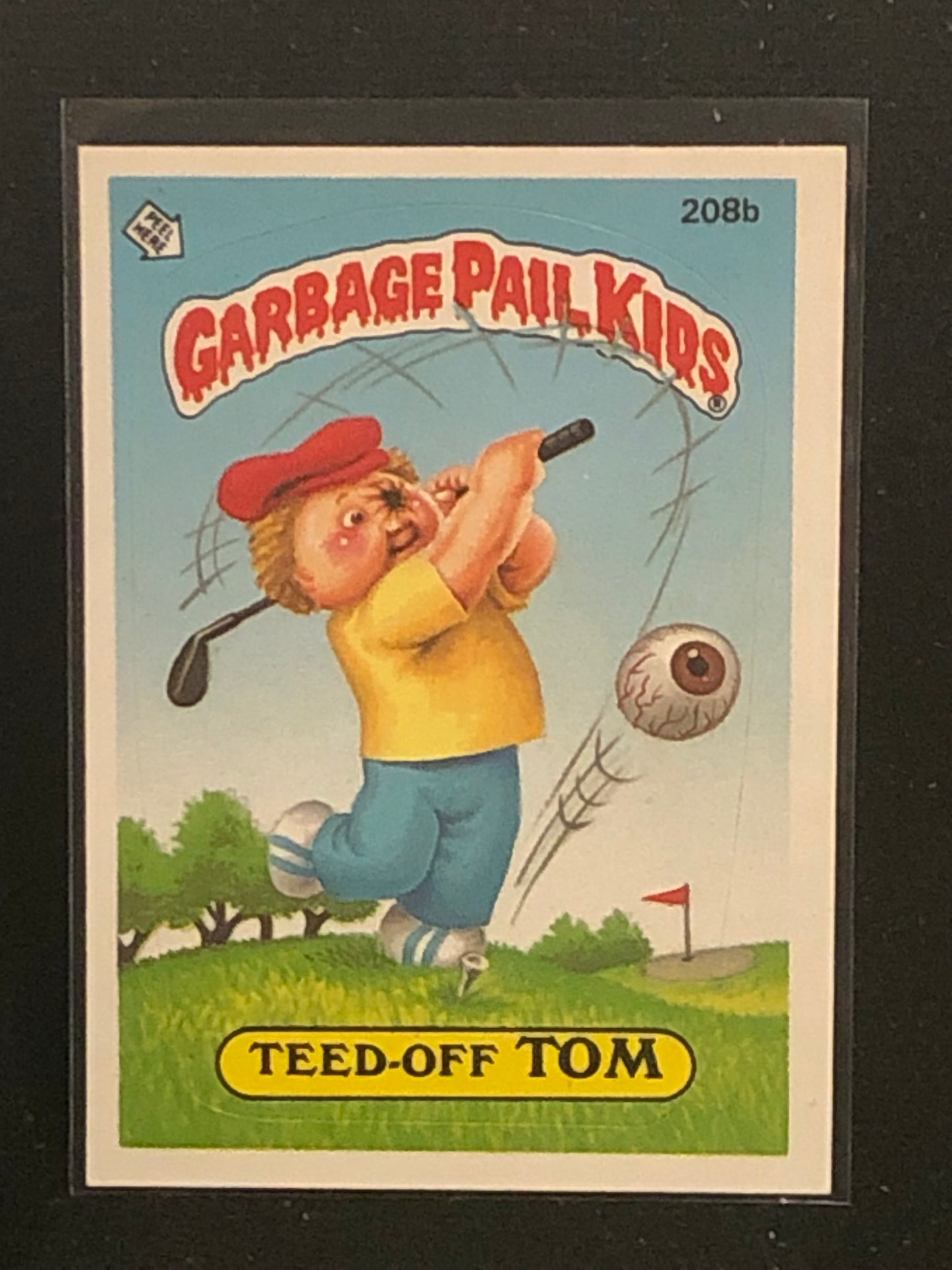 Garbage Pail Kids Original Series 6 (os6) 208b Teed Off Tom