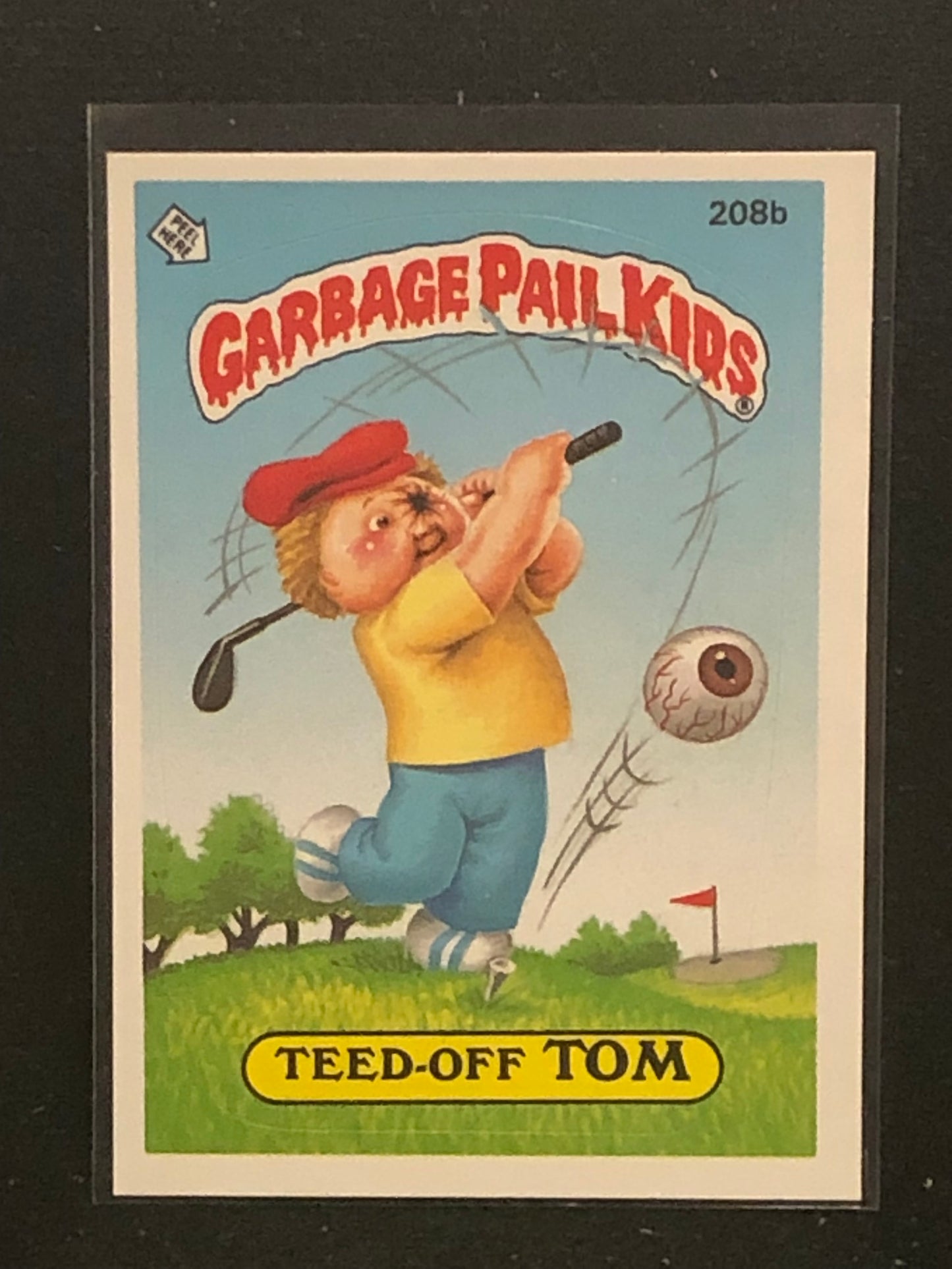 Garbage Pail Kids Original Series 6 (os6) 208b Teed Off Tom