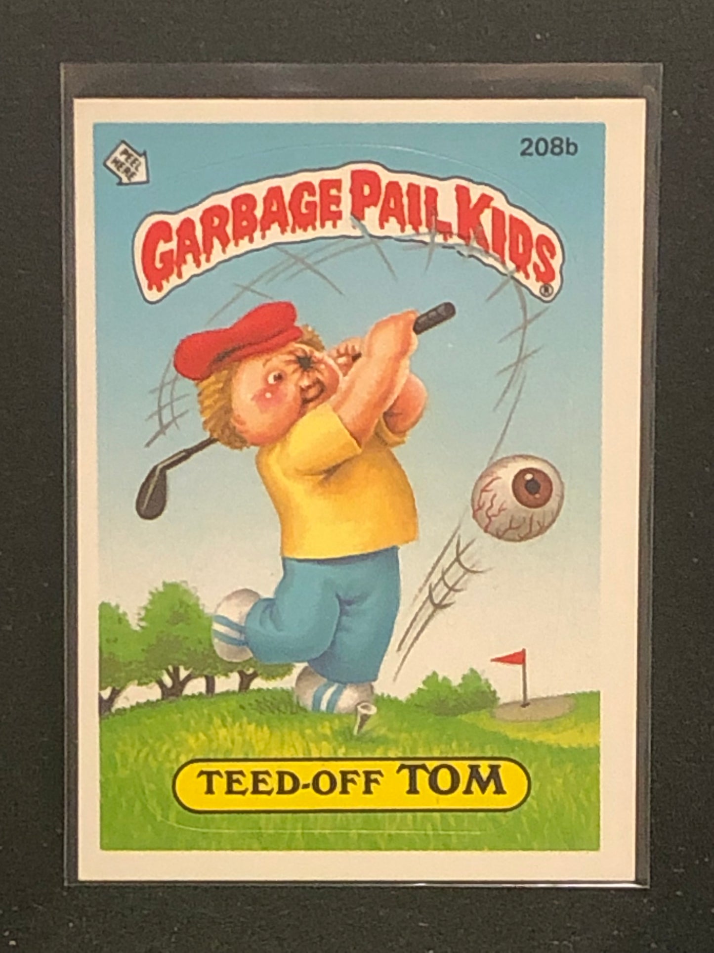 Garbage Pail Kids Original Series 6 (os6) 208b Teed Off Tom