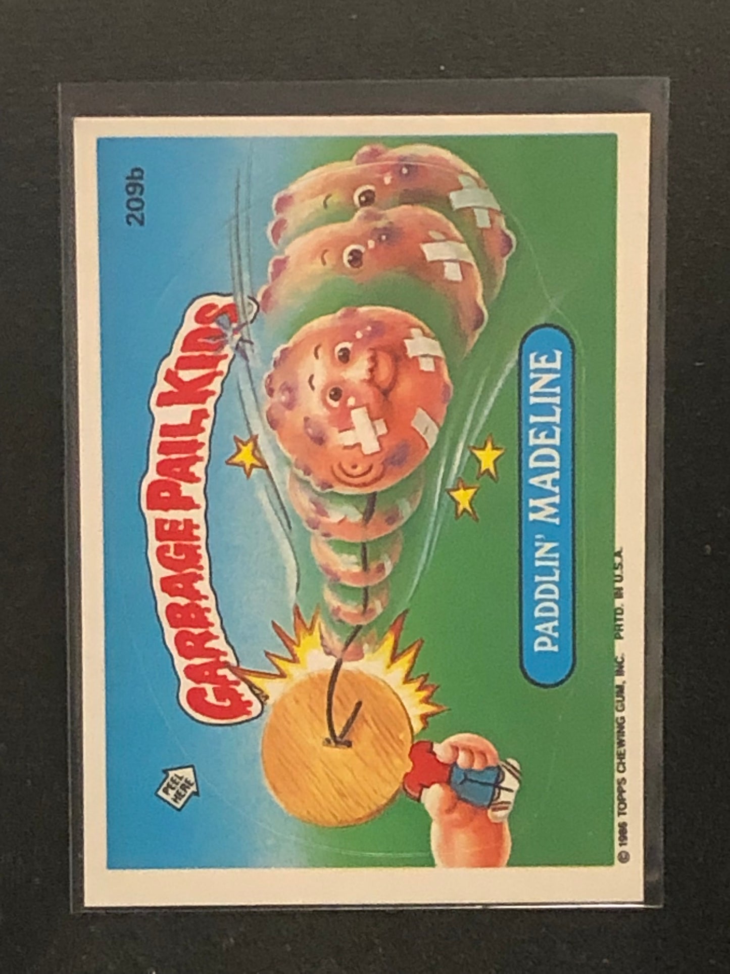 Garbage Pail Kids Original Series 6 (os6) 209b Paddlin Madeline