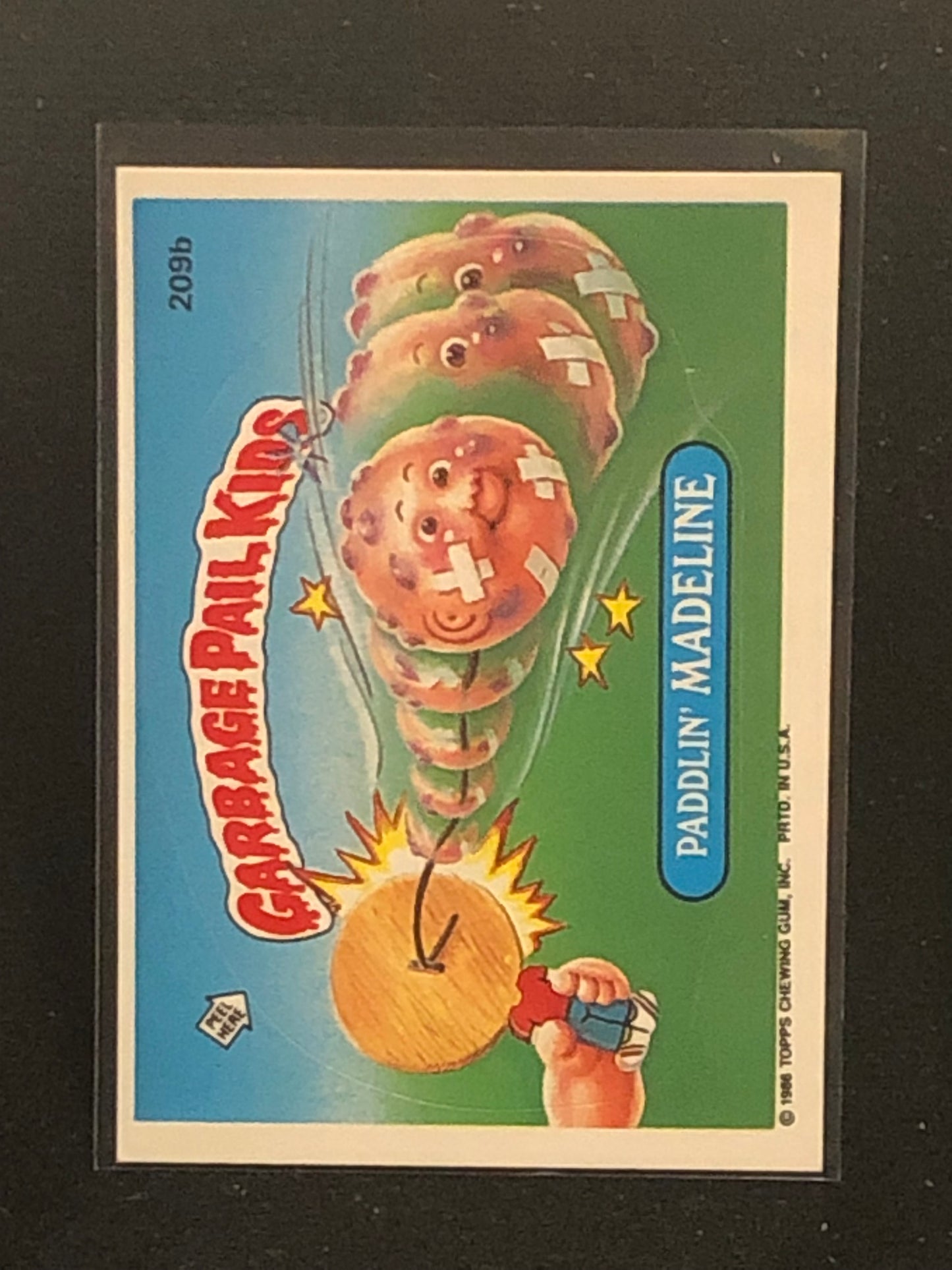 Garbage Pail Kids Original Series 6 (os6) 209b Paddlin Madeline