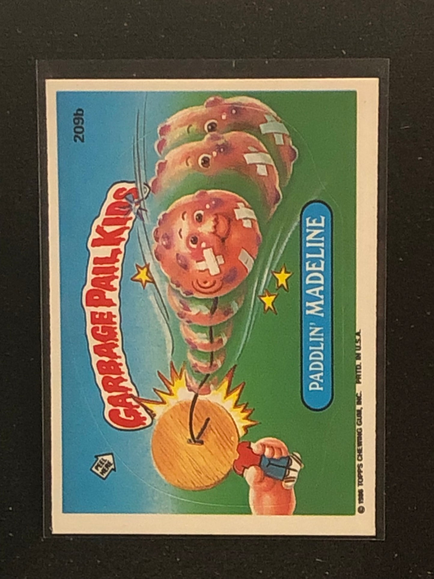 Garbage Pail Kids Original Series 6 (os6) 209b Paddlin Madeline