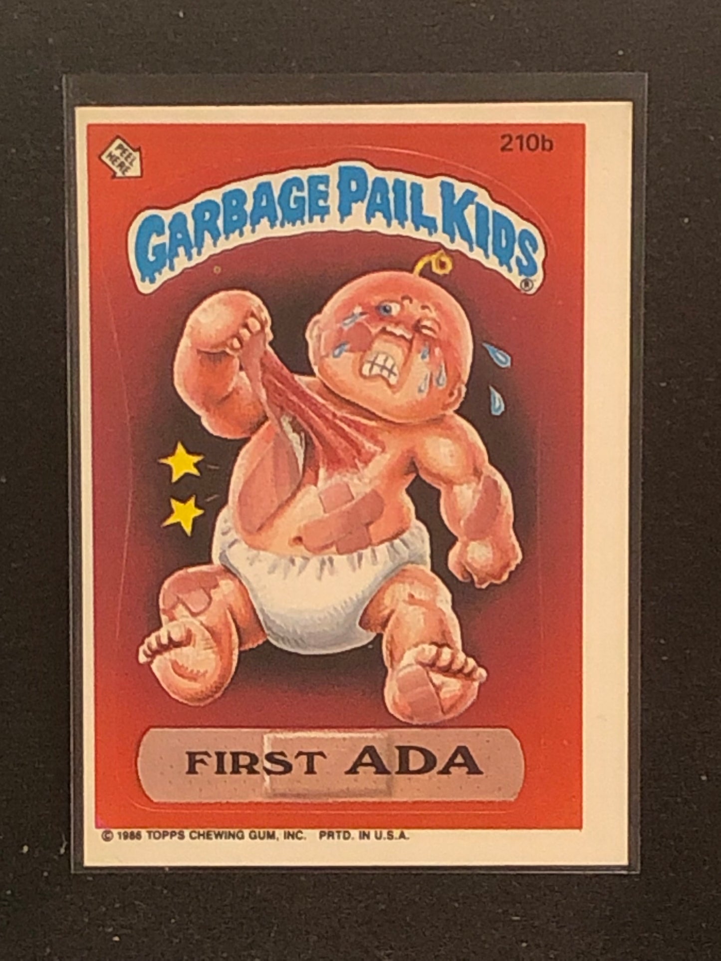 Garbage Pail Kids Original Series 6 (os6) 210b First Ada