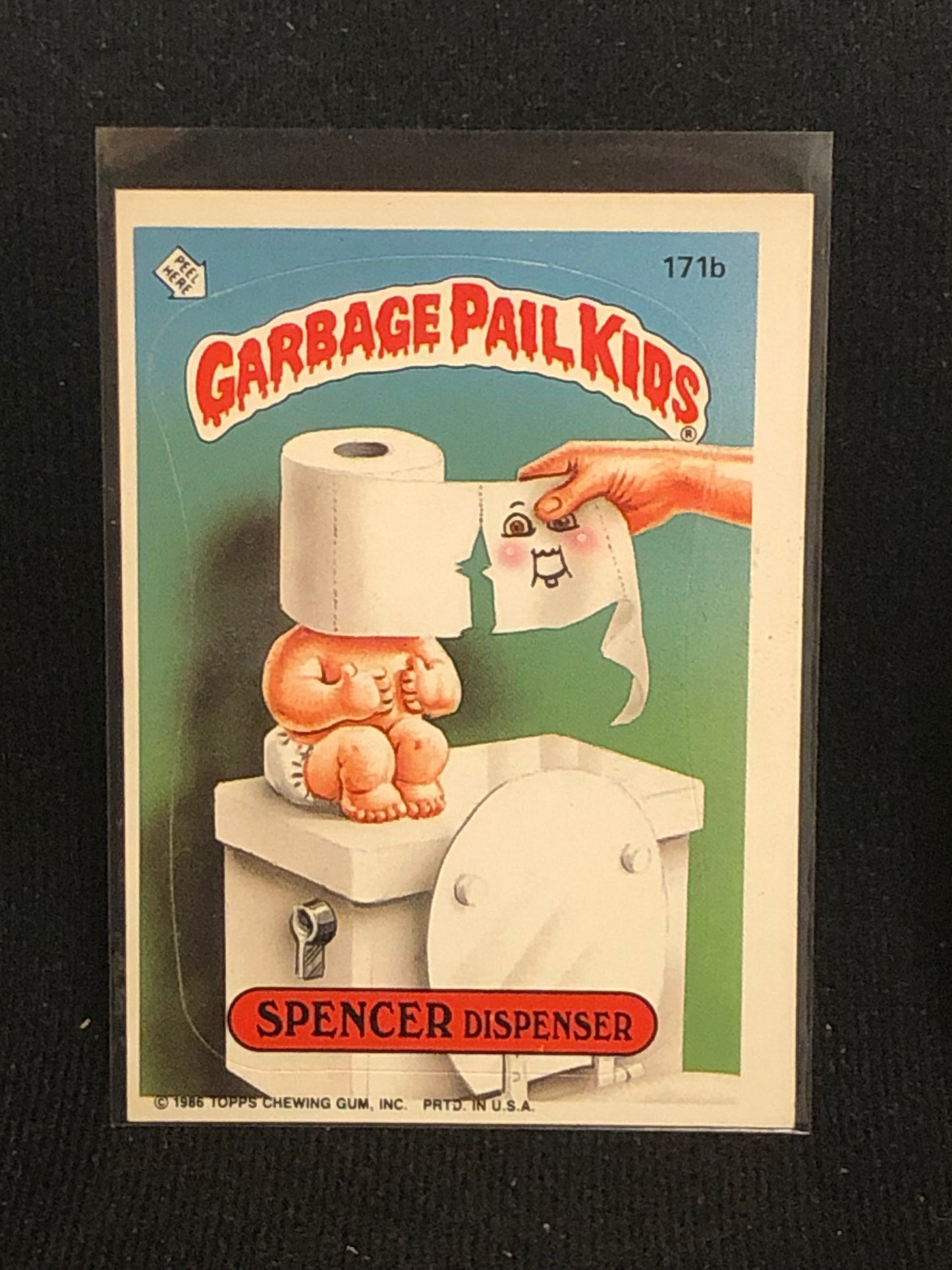 Garbage Pail Kids Original Series 5 (os5) 171b Spencer Dispenser