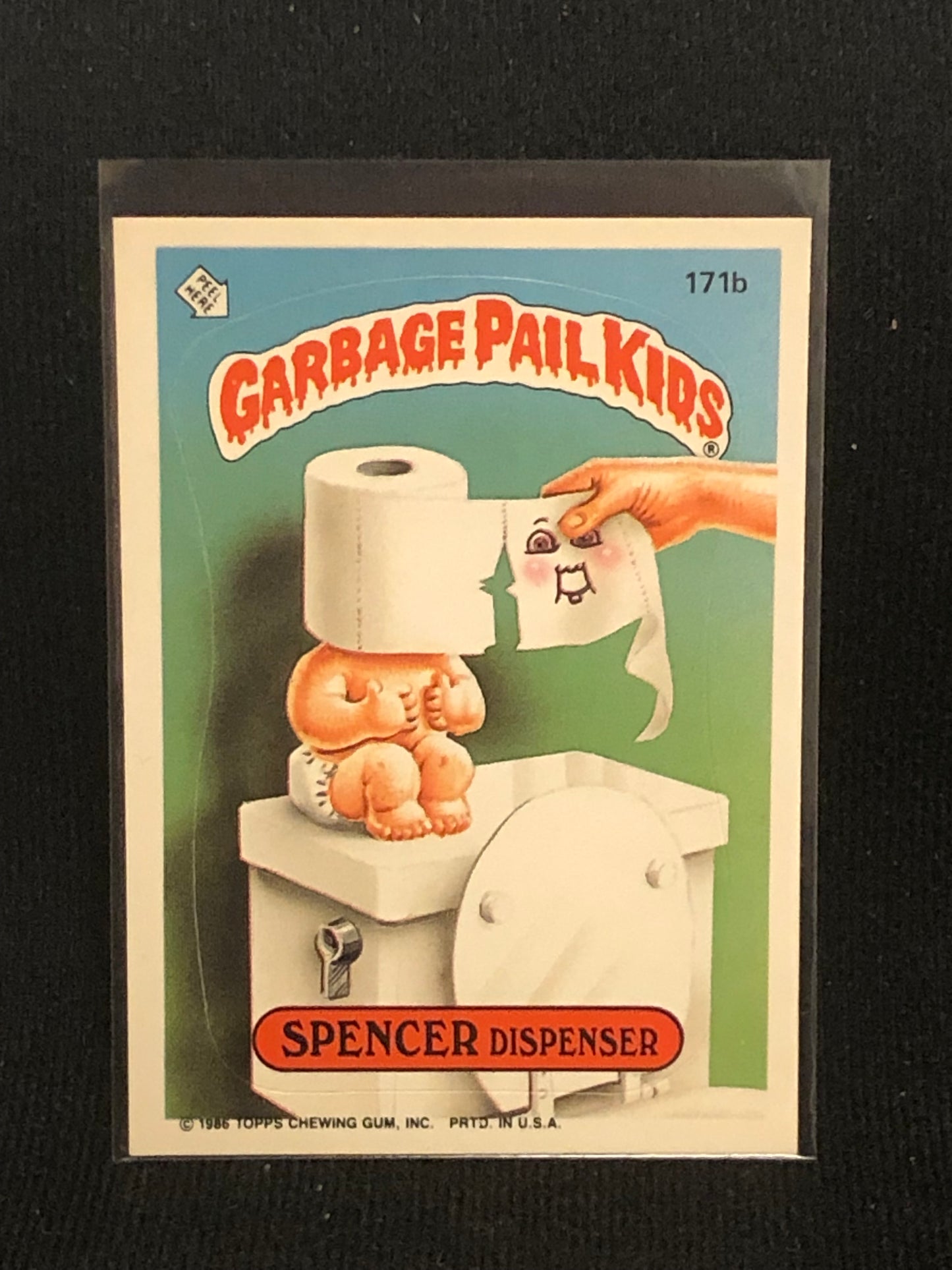 Garbage Pail Kids Original Series 5 (os5) 171b Spencer Dispenser