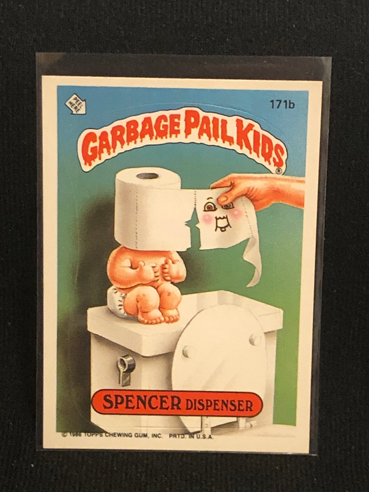 Garbage Pail Kids Original Series 5 (os5) 171b Spencer Dispenser