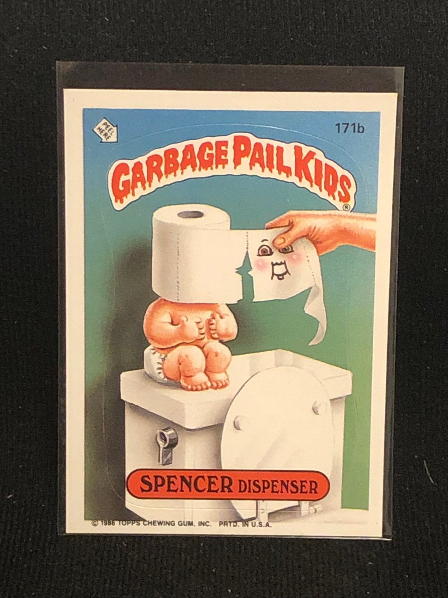 Garbage Pail Kids Original Series 5 (os5) 171b Spencer Dispenser