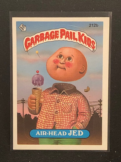 Garbage Pail Kids Original Series 6 (os6) 212b Air Head Jed