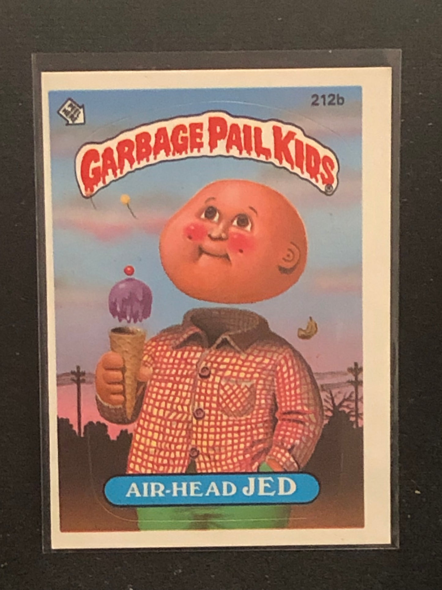 Garbage Pail Kids Original Series 6 (os6) 212b Air Head Jed