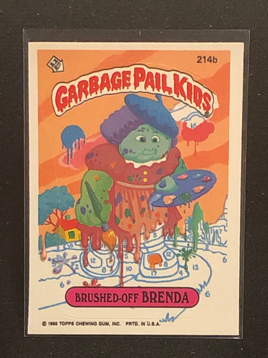 Garbage Pail Kids Original Series 6 (os6) 214b Brushed Off Brenda