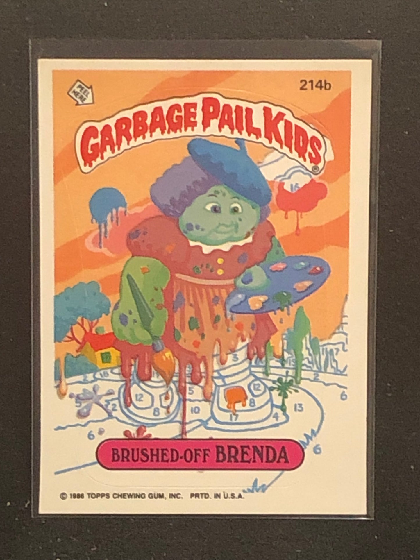 Garbage Pail Kids Original Series 6 (os6) 214b Brushed Off Brenda