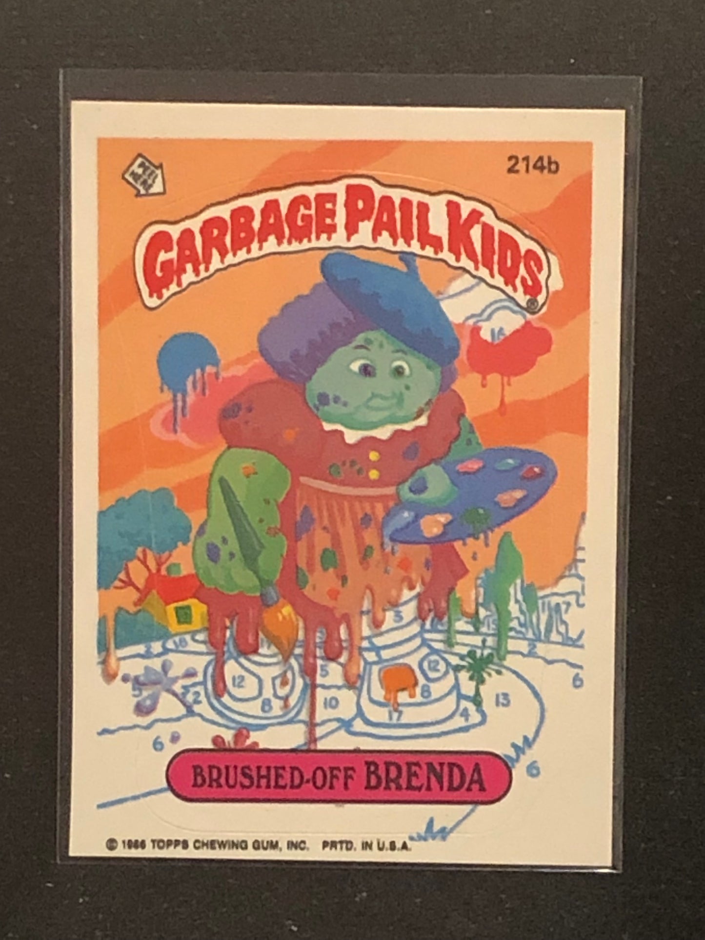 Garbage Pail Kids Original Series 6 (os6) 214b Brushed Off Brenda