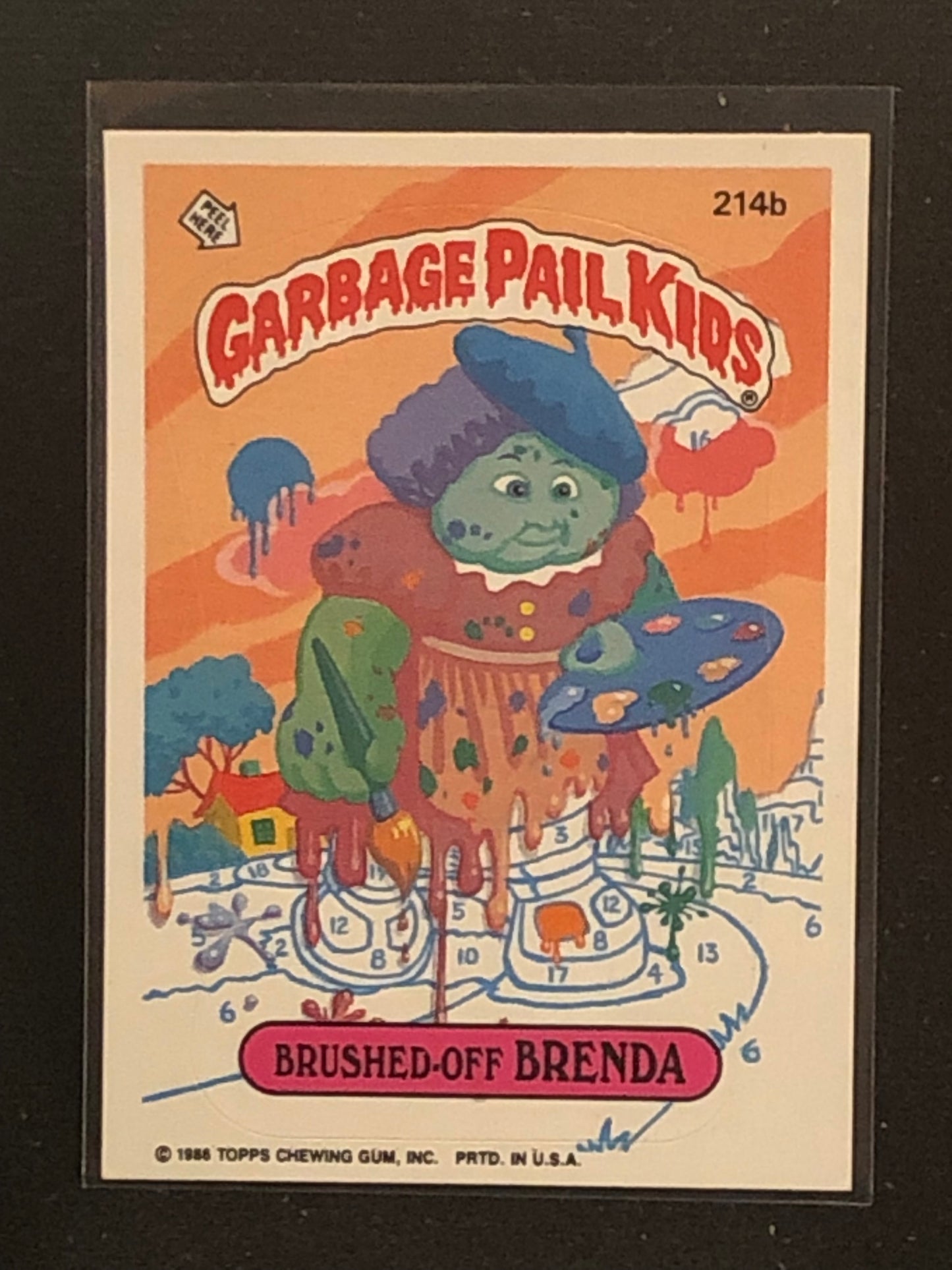 Garbage Pail Kids Original Series 6 (os6) 214b Brushed Off Brenda