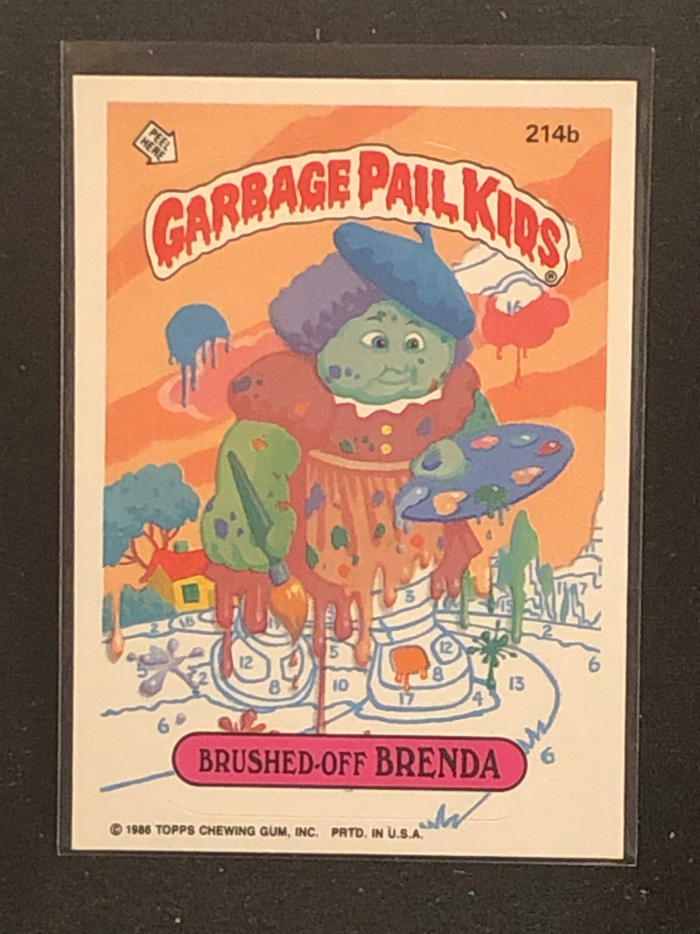 Garbage Pail Kids Original Series 6 (os6) 214b Brushed Off Brenda