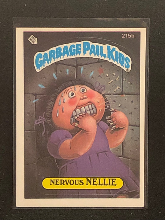 Garbage Pail Kids Original Series 6 (os6) 215b Nervous Nellie