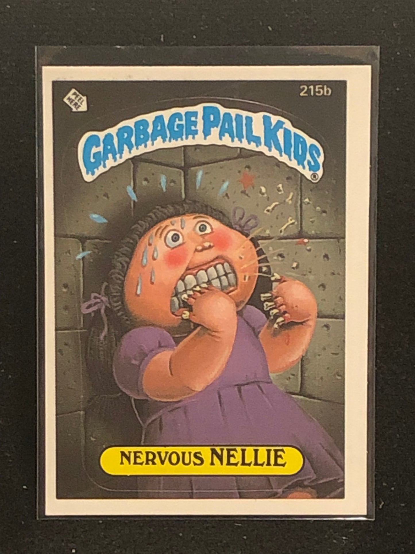 Garbage Pail Kids Original Series 6 (os6) 215b Nervous Nellie