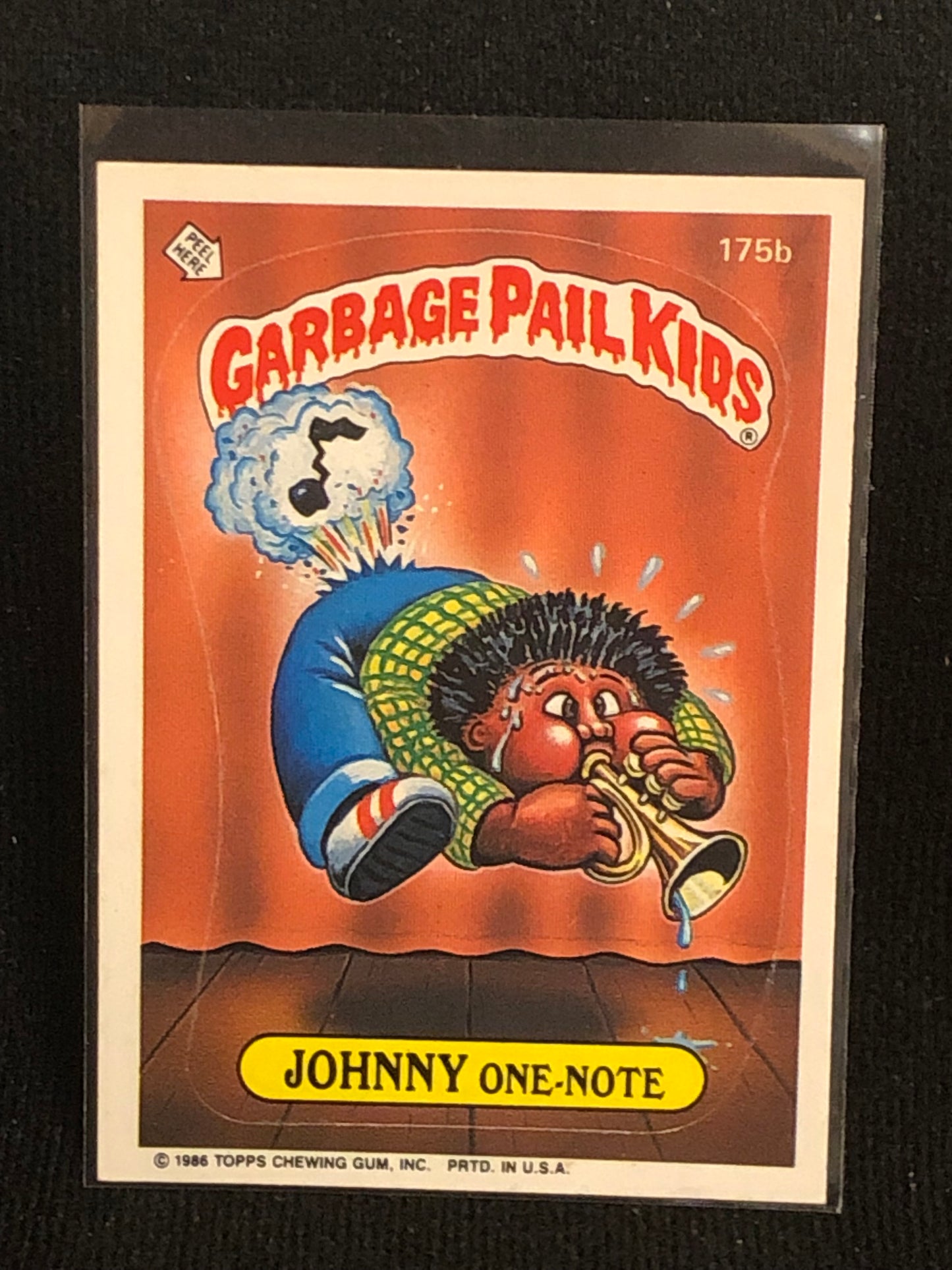 Garbage Pail Kids Original Series 5 (os5) 175b Johnny One Note