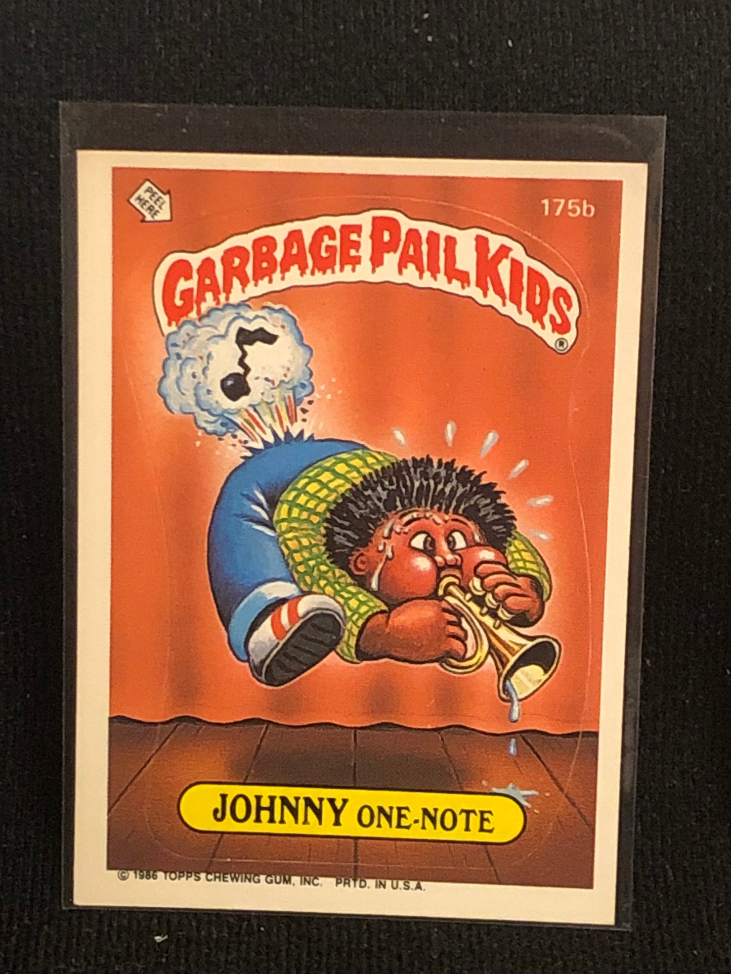 Garbage Pail Kids Original Series 5 (os5) 175b Johnny One Note