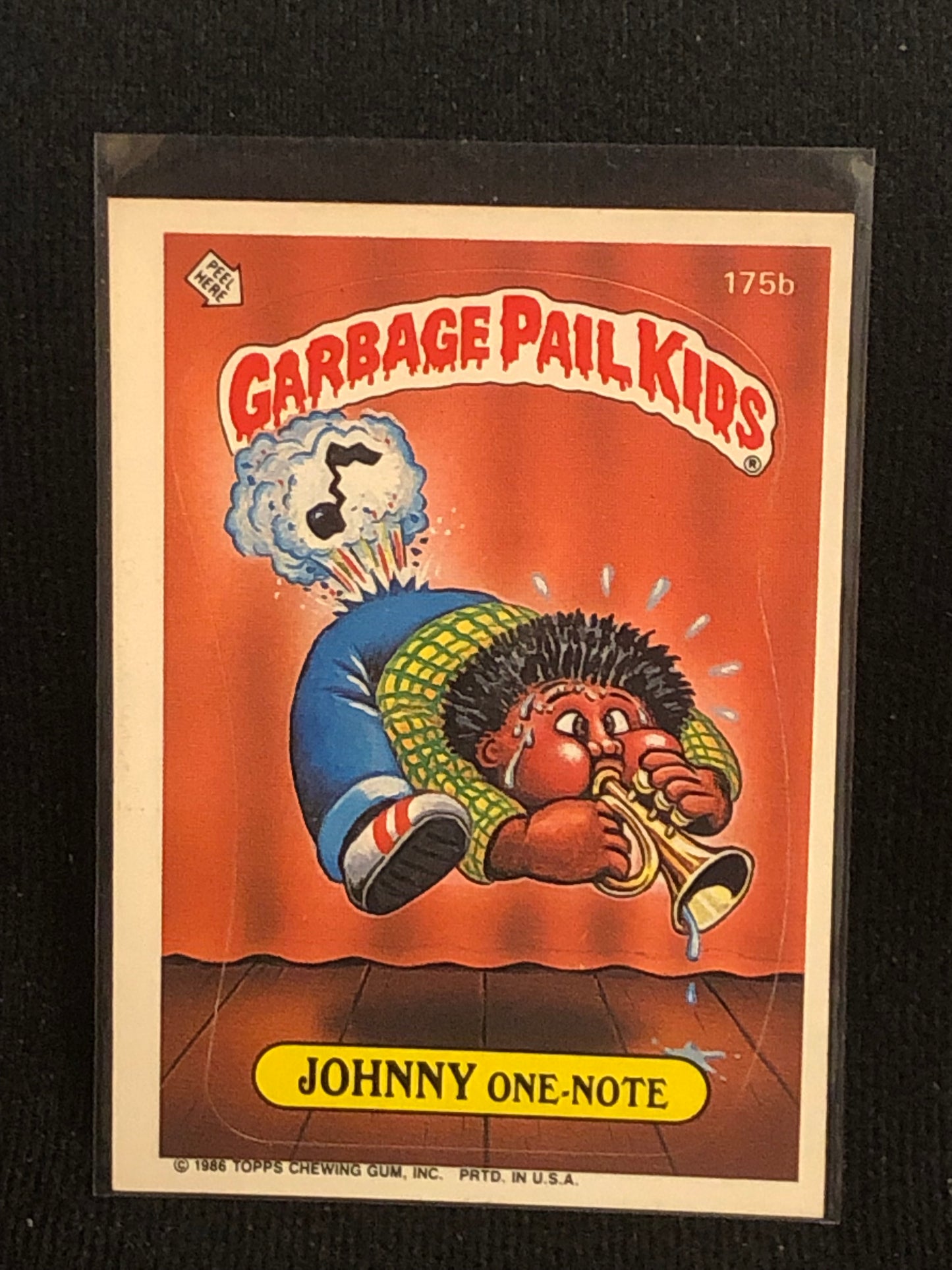 Garbage Pail Kids Original Series 5 (os5) 175b Johnny One Note