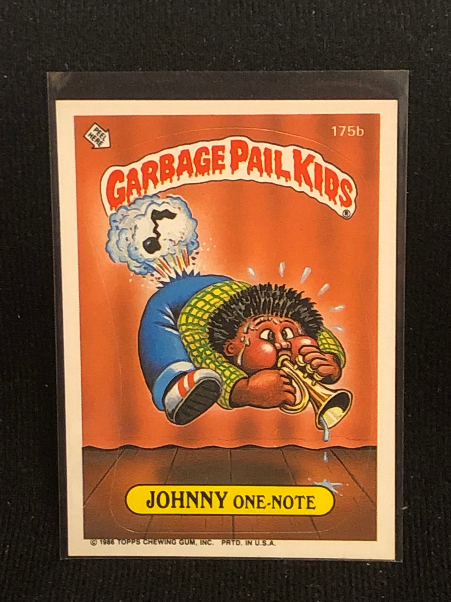 Garbage Pail Kids Original Series 5 (os5) 175b Johnny One Note