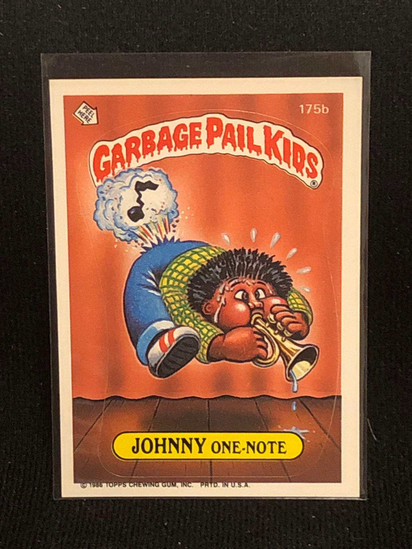 Garbage Pail Kids Original Series 5 (os5) 175b Johnny One Note