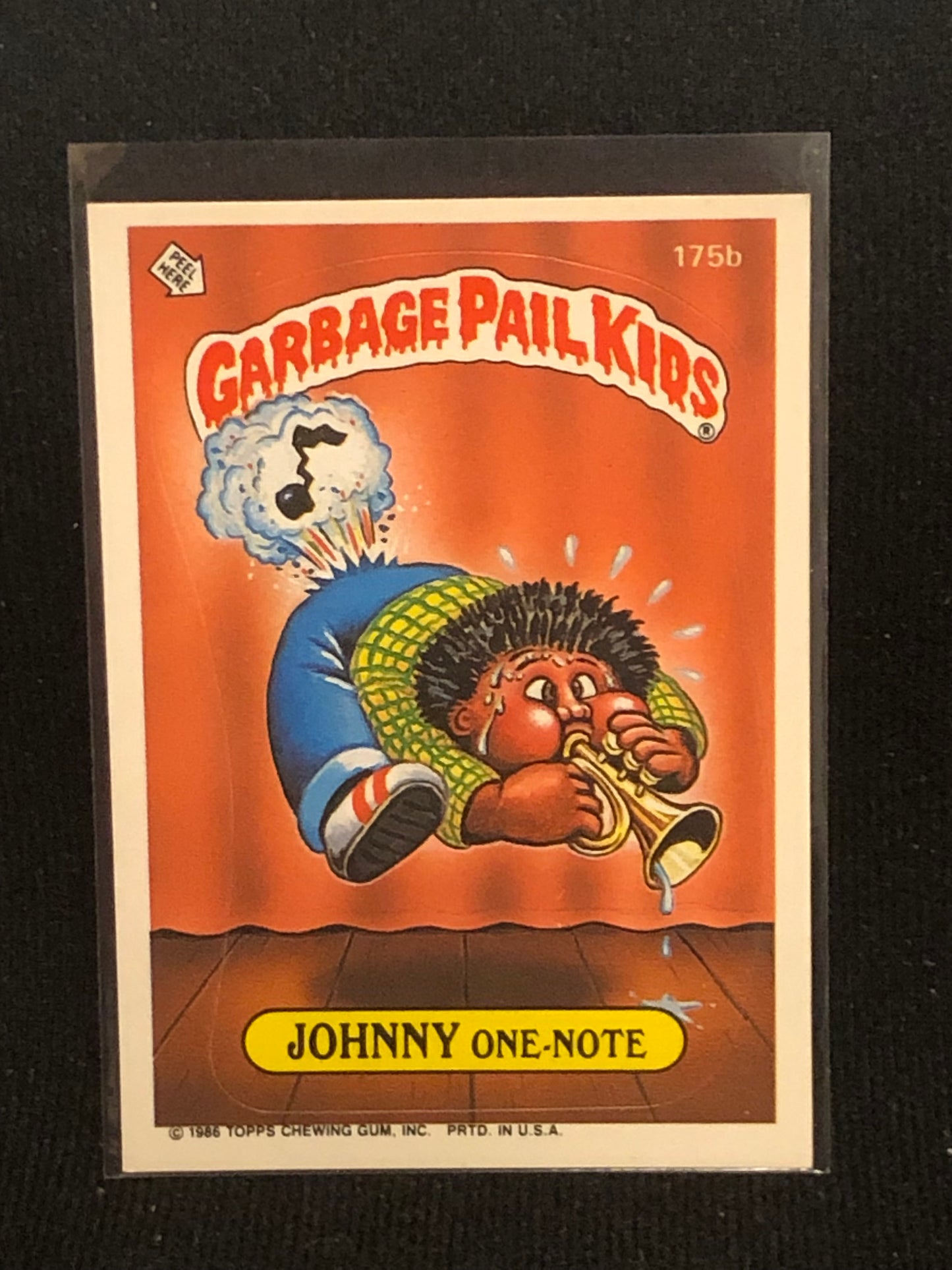 Garbage Pail Kids Original Series 5 (os5) 175b Johnny One Note