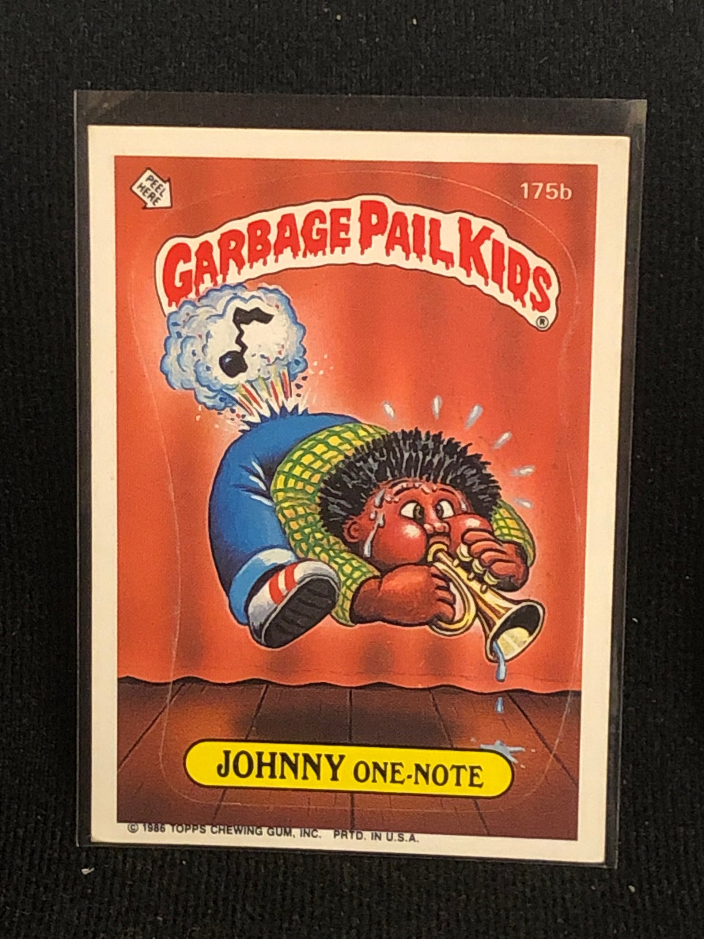 Garbage Pail Kids Original Series 5 (os5) 175b Johnny One Note